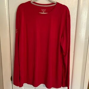 Red Maxeria Spandex Men’s Long Sleeve Shirt